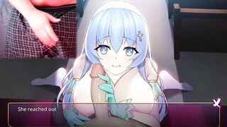 Big Boob Blue Haired Hentai Nun
