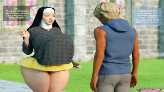 Busty And Horny Nun Fucking For The First Time