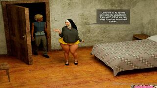 Busty And Horny Nun Fucking For The First Time