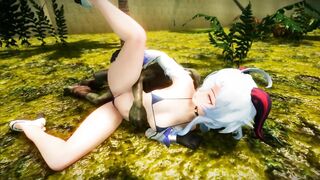 Ganyu Chan Goblin Heterogeneous Orgy Conceived X 3d hentai animation with goblin fucker