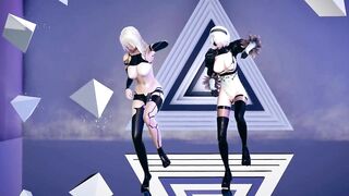 [MMD] Dreamcatcher - Odd Eye Hot Striptease NierAutomata A2 2B 4K 60FPS