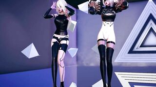 [MMD] Dreamcatcher - Odd Eye Hot Striptease NierAutomata A2 2B 4K 60FPS