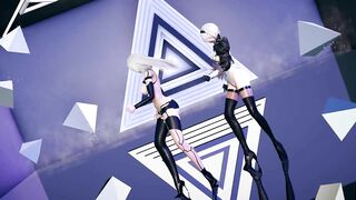 [MMD] Dreamcatcher - Odd Eye Hot Striptease NierAutomata A2 2B 4K 60FPS