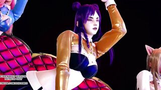 [MMD] SUNMI - LALALAY Sexy Kpop Dance Ahri Seraphine Kaisa KDA Leauge of Legends