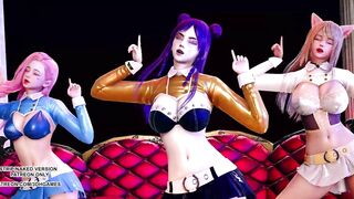 [MMD] SUNMI - LALALAY Sexy Kpop Dance Ahri Seraphine Kaisa KDA Leauge of Legends
