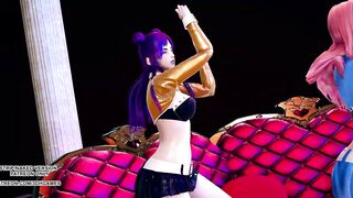 [MMD] SUNMI - LALALAY Sexy Kpop Dance Ahri Seraphine Kaisa KDA Leauge of Legends