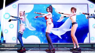 [MMD] Lalal 危 Sexy Hot Dance DOA Mai Shiranui Marie Rose Tamaki Misaki
