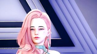 [MMD] PRODUCE48 - RUMOR Striptease Korean Dance Seraphine Gwen Caitlyn League of Legends