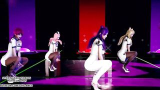 [MMD] ITZY - WANNABE Hot Kpop Dance Ahri Akali Evelynn Kaisa Seraphine League of Legends KDA