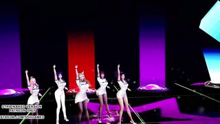 [MMD] ITZY - WANNABE Hot Kpop Dance Ahri Akali Evelynn Kaisa Seraphine League of Legends KDA