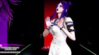 [MMD] ITZY - WANNABE Hot Kpop Dance Ahri Akali Evelynn Kaisa Seraphine League of Legends KDA