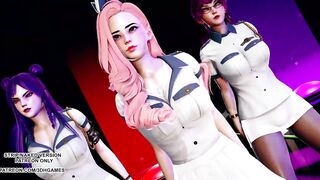 [MMD] ITZY - WANNABE Hot Kpop Dance Ahri Akali Evelynn Kaisa Seraphine League of Legends KDA