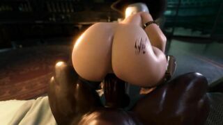 Overwatch Ashe Big Ass Slutty Cowgirl Riding Big Black Cock