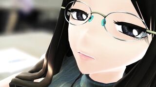 Beautiful Glasses Beauty Jerks You Off In Lessions - SUB ASMR 3D