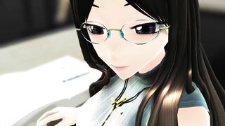 Beautiful Glasses Beauty Jerks You Off In Lessions - SUB ASMR 3D