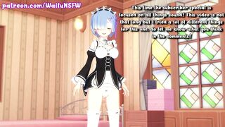 Re:Zero - Rem Caught Masturbating - 250 Subscribers Special 3D Hentai [HD, MMD, AMV, MAD, Koikatsu]