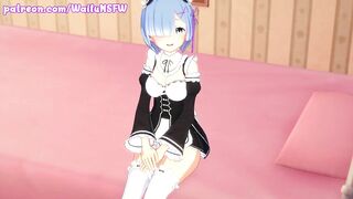 Re:Zero - Rem Caught Masturbating - 250 Subscribers Special 3D Hentai [HD, MMD, AMV, MAD, Koikatsu]