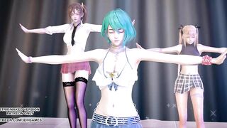 [MMD] Conqueror Sexy Hot Dance DOA Marie Rose Tamaki Misaki 4K 60FPS