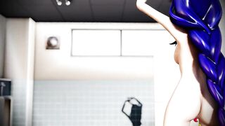 Shogun Raiden who lost his ability 3d hentai mmd r18