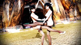 Kaohsiung and Atago Dive mmd r18 3d hentai animation