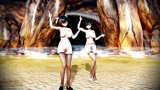 Kaohsiung and Atago Dive mmd r18 3d hentai animation