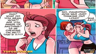 Old Pot - Mother-inlaw Caught letting her son-inlaw fuck her in the Ass - Cartoon Milf Anal