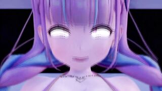 0472 -【R-18 MMD】Hololive Segs with Aqua in dressing room 更衣室での激しい一時 Iwara