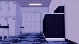 0472 -【R-18 MMD】Hololive Segs with Aqua in dressing room 更衣室での激しい一時 Iwara