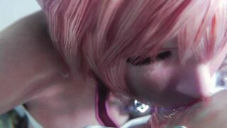 Serah Farron face blowjob 3d