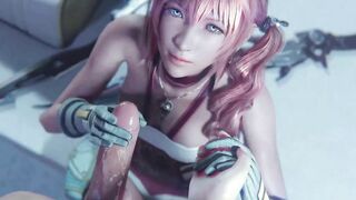 Serah Farron face blowjob 3d