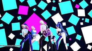 [MMD] EXID - DDD Hot Kpop Dance Ahri Akali Evelynn Kaisa Seraphine League of Legends KDA