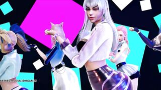 [MMD] EXID - DDD Hot Kpop Dance Ahri Akali Evelynn Kaisa Seraphine League of Legends KDA