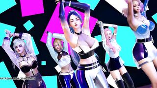 [MMD] EXID - DDD Hot Kpop Dance Ahri Akali Evelynn Kaisa Seraphine League of Legends KDA