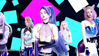 [MMD] EXID - DDD Hot Kpop Dance Ahri Akali Evelynn Kaisa Seraphine League of Legends KDA