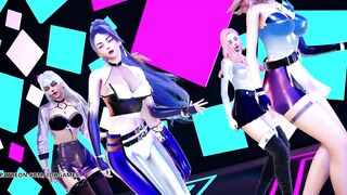 [MMD] EXID - DDD Hot Kpop Dance Ahri Akali Evelynn Kaisa Seraphine League of Legends KDA