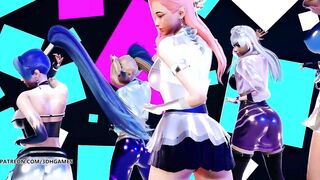 [MMD] EXID - DDD Hot Kpop Dance Ahri Akali Evelynn Kaisa Seraphine League of Legends KDA