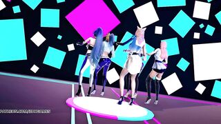 [MMD] EXID - DDD Hot Kpop Dance Ahri Akali Evelynn Kaisa Seraphine League of Legends KDA