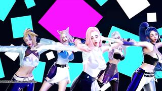 [MMD] EXID - DDD Hot Kpop Dance Ahri Akali Evelynn Kaisa Seraphine League of Legends KDA