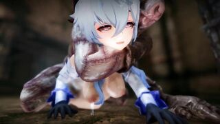 Ganyu Chan 3d hentai just doing daily creampie