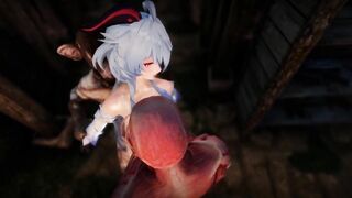 Ganyu Chan fuck by ugly horror cosplay i dont what the fuck is this 3d hentai nsfw ntr
