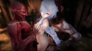 Ganyu Chan fuck by ugly horror cosplay i dont what the fuck is this 3d hentai nsfw ntr