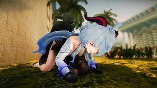 Ganyu Chan fuck by lvl 6 ugly Goblin clash of clan vs genshin impact 3d hentai who cum first cosplay