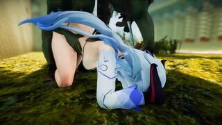 Ganyu Chan fuck hard with no mercy Goblin 3d hentai genshin impact clash of clan parody cosplay