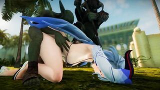 Ganyu Chan fuck hard with no mercy Goblin 3d hentai genshin impact clash of clan parody cosplay