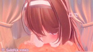 She gets squeezed by her stepsister's mouth... Wet and sloppy blowjob video!