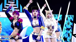 [MMD] BlackPink - Icecream Sexy Kpop Dance Ahri Akali Kaisa Evelynn Seraphine KDA