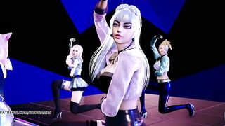 [MMD] STAYC - SO BAD Hot Striptease Ahri Akali Evelynn Kaisa Seraphine League of Legends KDA