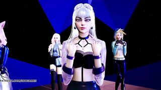 [MMD] STAYC - SO BAD Hot Striptease Ahri Akali Evelynn Kaisa Seraphine League of Legends KDA