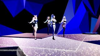 [MMD] STAYC - SO BAD Hot Striptease Ahri Akali Evelynn Kaisa Seraphine League of Legends KDA