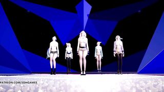 [MMD] STAYC - SO BAD Hot Nude Dance Ahri Akali Evelynn Kaisa Seraphine League of Legends KDA